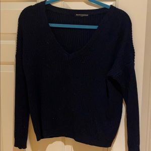 Black/navy knit sweater